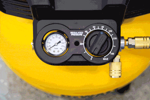 dewalt air compressor gif of dials moving