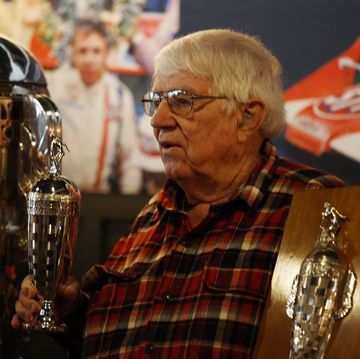 auto april 24 indycar gordon johncock receives baby borg trophy